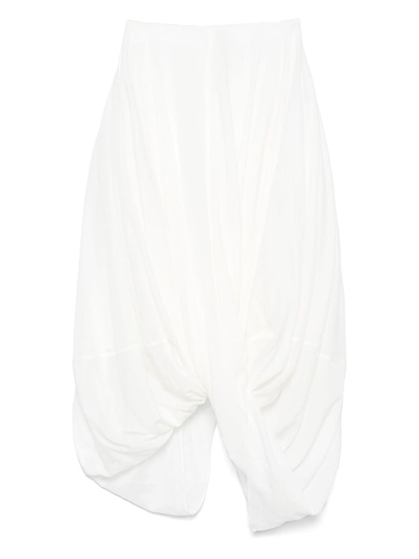 Cotton Blend Long Skirt