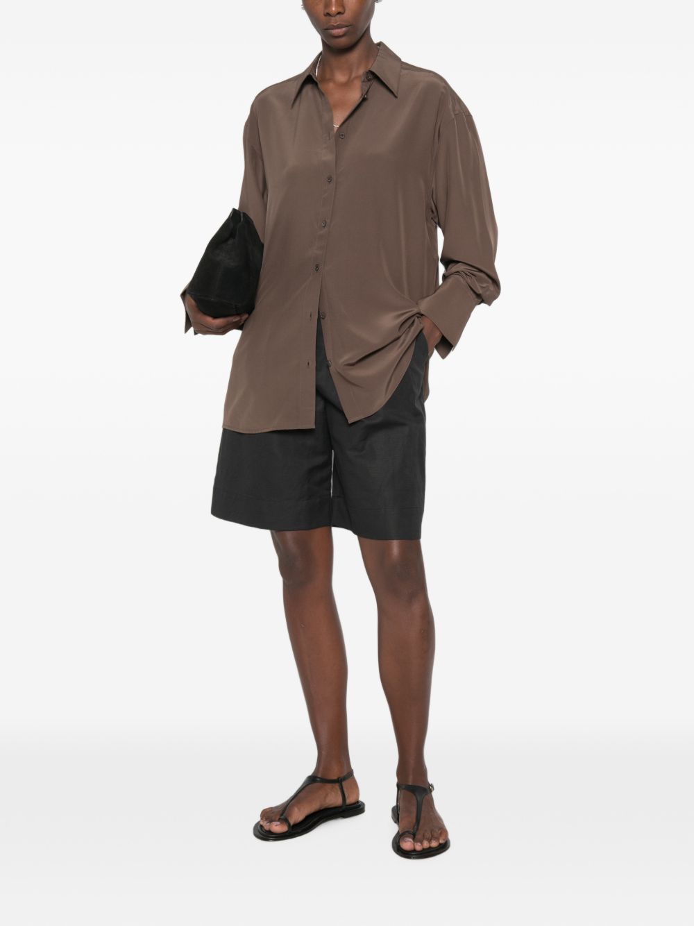Toteme Pre Shirts - BROWN | e63c3e05509dbc8cdfeef9a40f75c54f9588d710