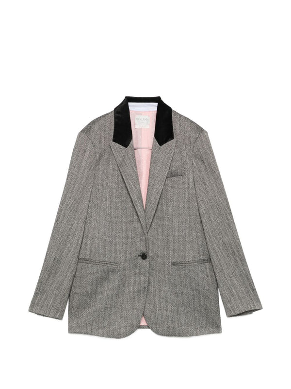 Single-Breasted Blazer Jacket