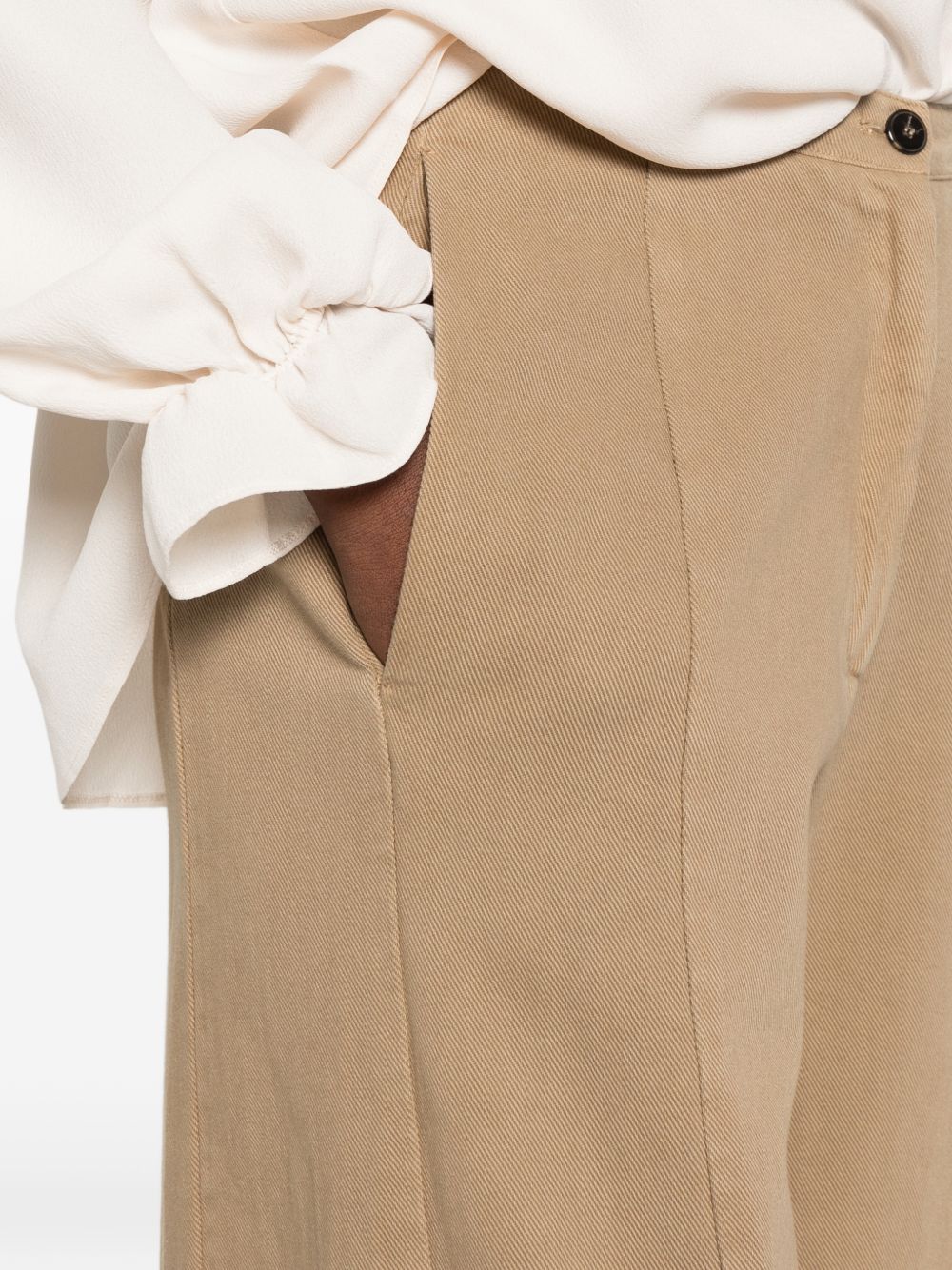 Forte Forte Trousers - BEIGE | 9aa050ea9cebcd33384816ed5e2cfa03d7aa8ad7