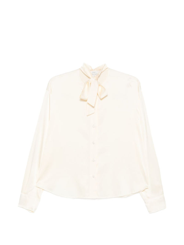 Silk Bow-Tie Shirt