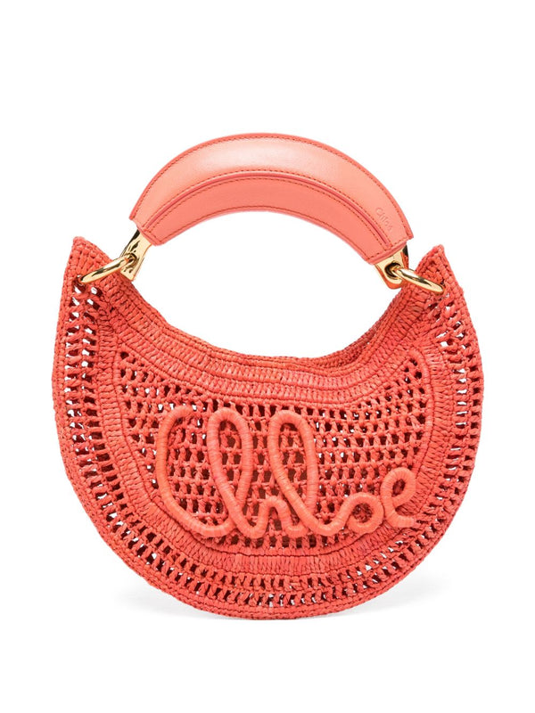 Summer Banana Rafia Mini Hobo Bag