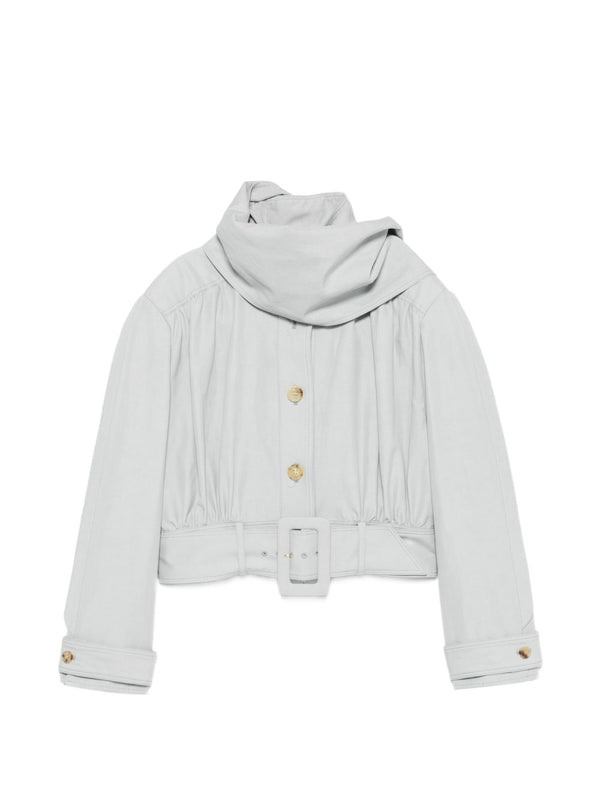 Cotton And Linen Blend Blouson Jacket