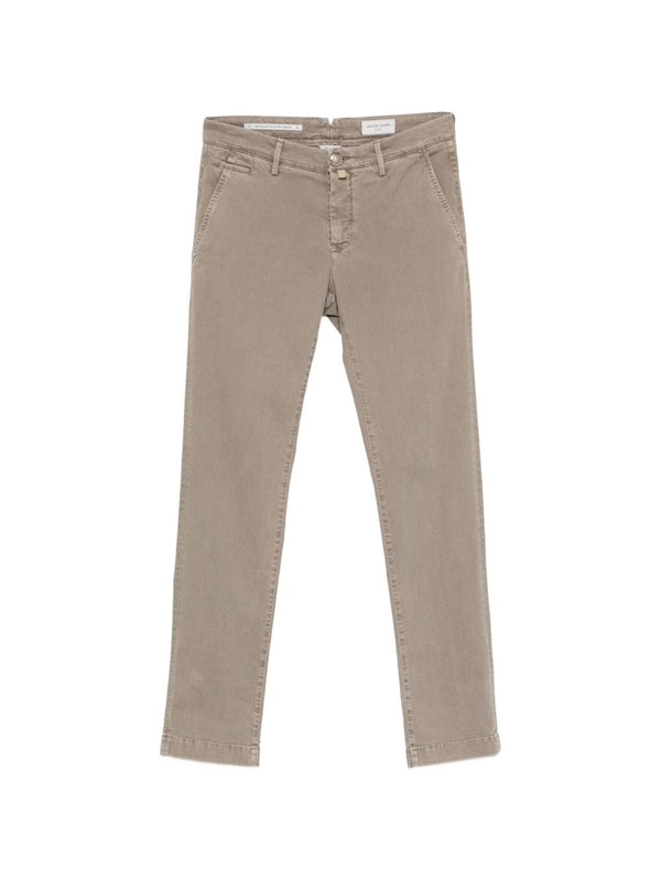 Slim Fit Cotton Trousers