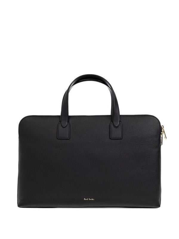 Signature Stripe Leather Handbag