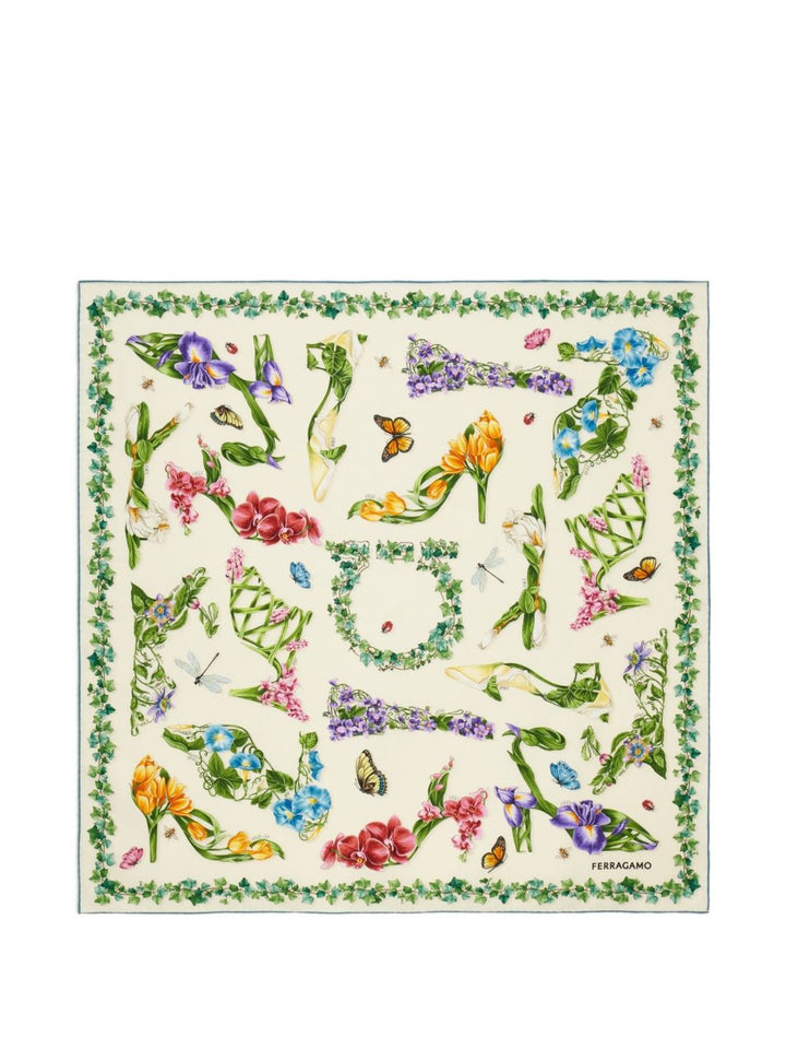 Ferragamo Scarfs - WHITE | acb04c5c5be13c531f150fbb3f95720b86d97f8c
