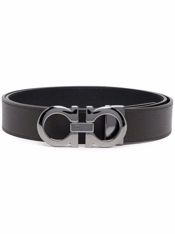 Gancini Leather Belt