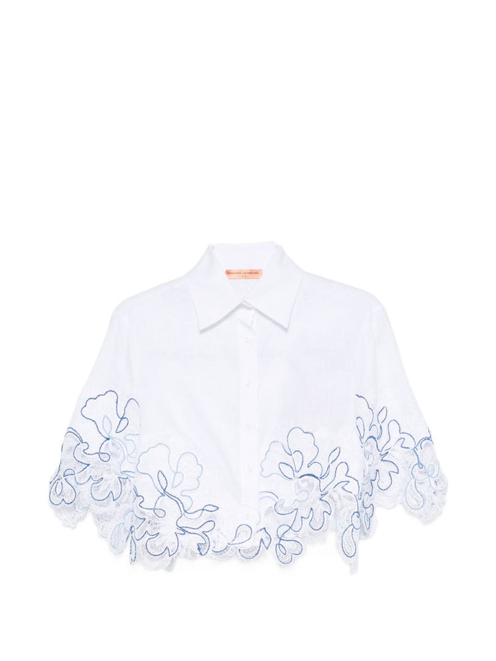 Ermanno Scervino Shirts - BLUE | b90a92196657daf7096b2659625a09c02ac83cf8