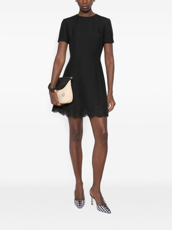 Wool And Silk Blend Mini Dress