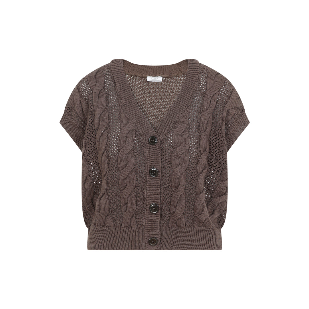 Peserico V neck - Brown | 28f79791f1d77589b14f409c3df578d0515afaae