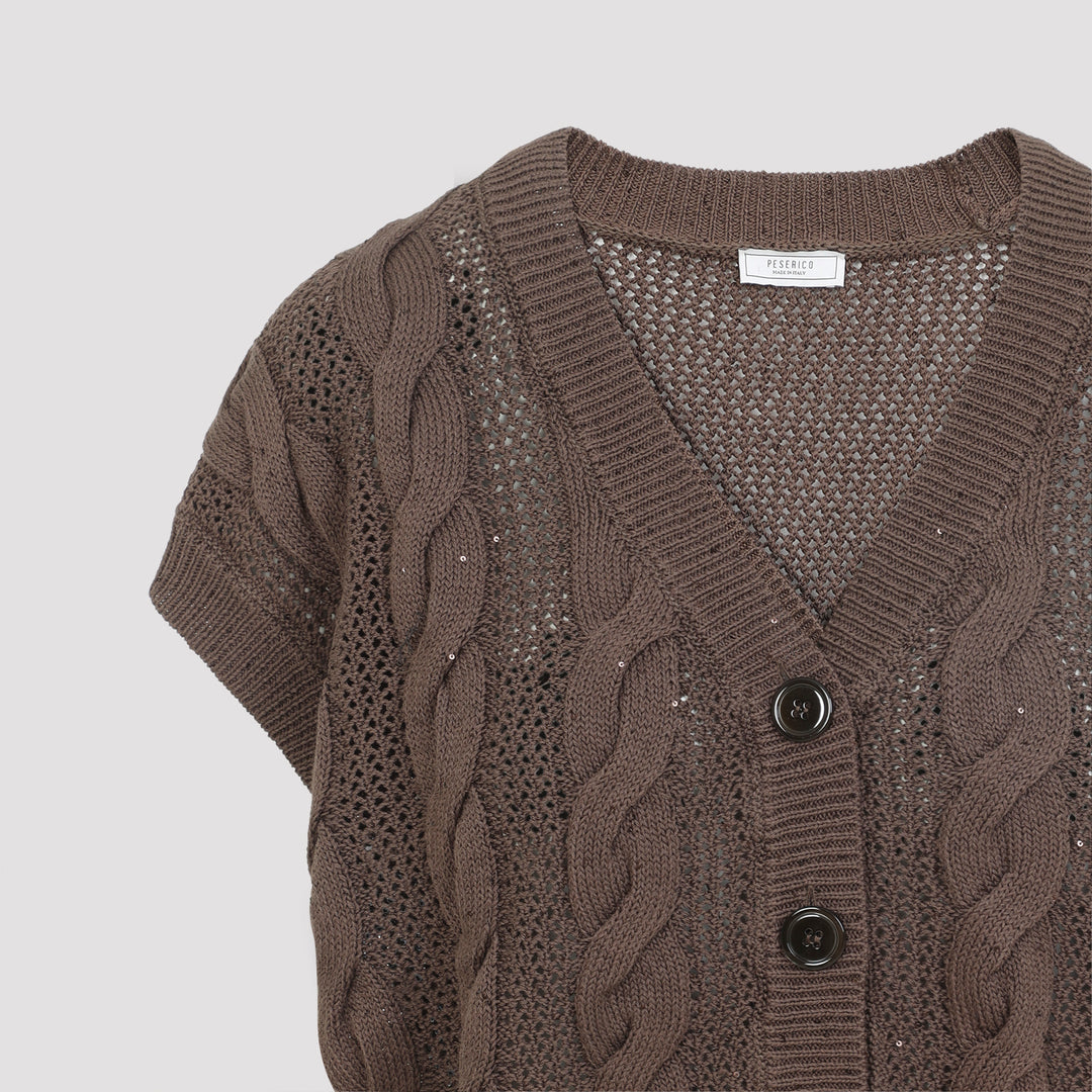 Peserico V neck - Brown | 9e645bf33551db79eee35fff70cf79682bfb488a