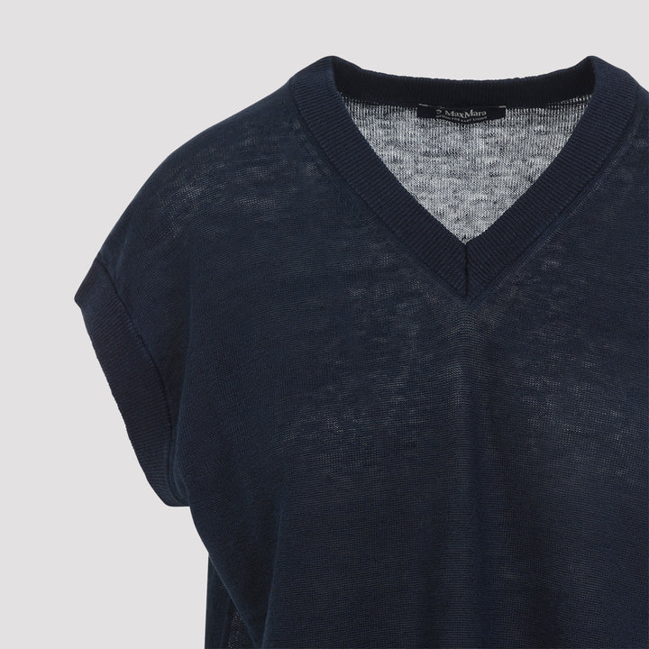 Max Mara`S Gilet - Blue | ec7f8580cb38af68526436245e783824b6e6cb02