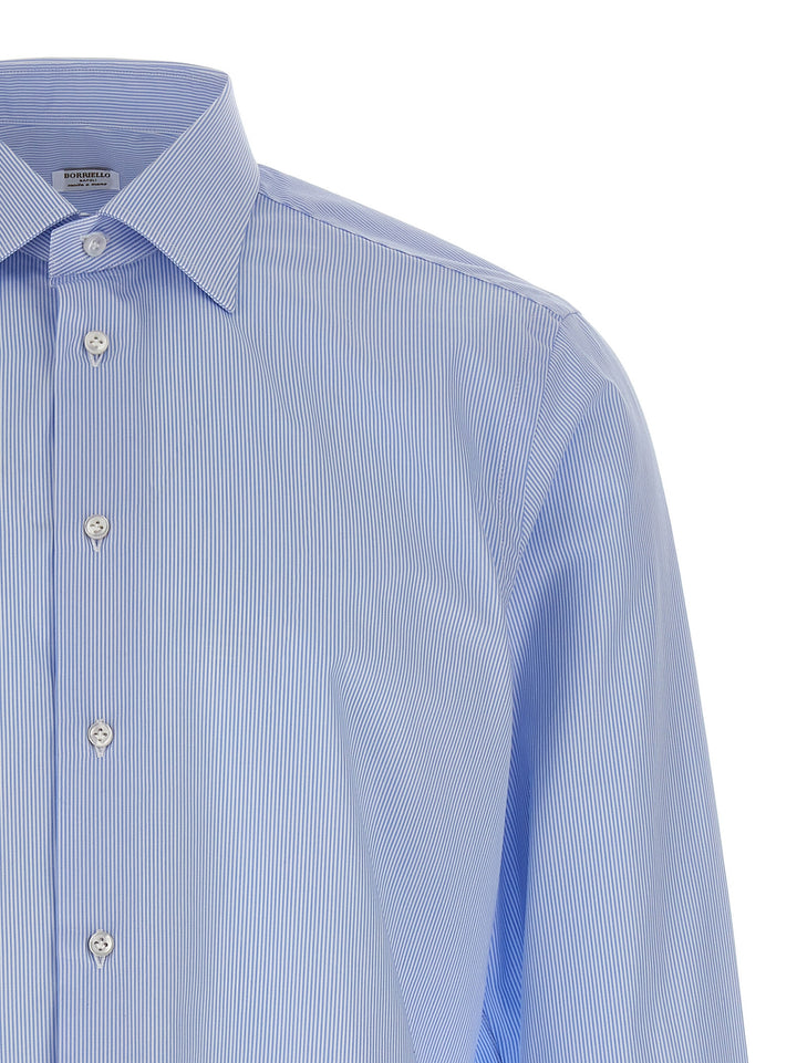 Borriello Spaccanapoli Shirt and Blouse - Light Blue | e6d7fcb5403e8fb6ed1d6e634efd7225abb5b15a