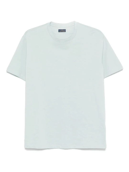 Tone-On-Tone Embroidery Cotton Jersey T-Shirt