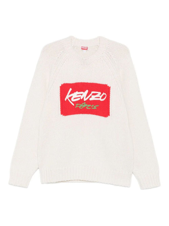 `Kenzo X Futura 2000` Wool Jumper With Graffiti Typography