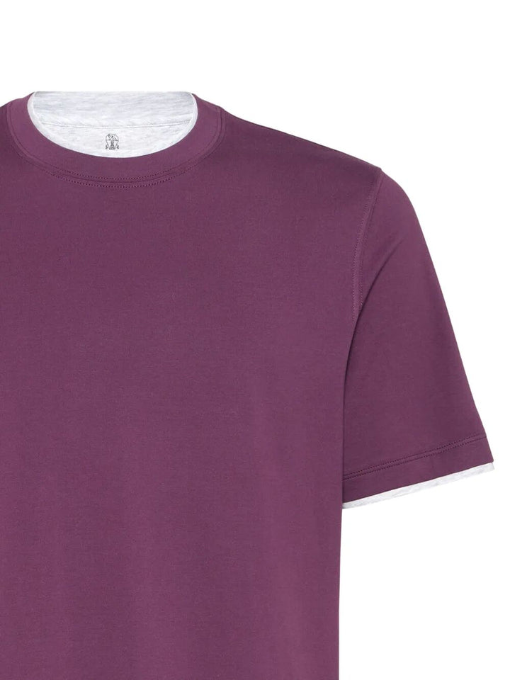 Brunello Cucinelli T-shirts - Pink & Purple | 1866d9bd485fd472657e3d9b9cdc3b3e24ac022b