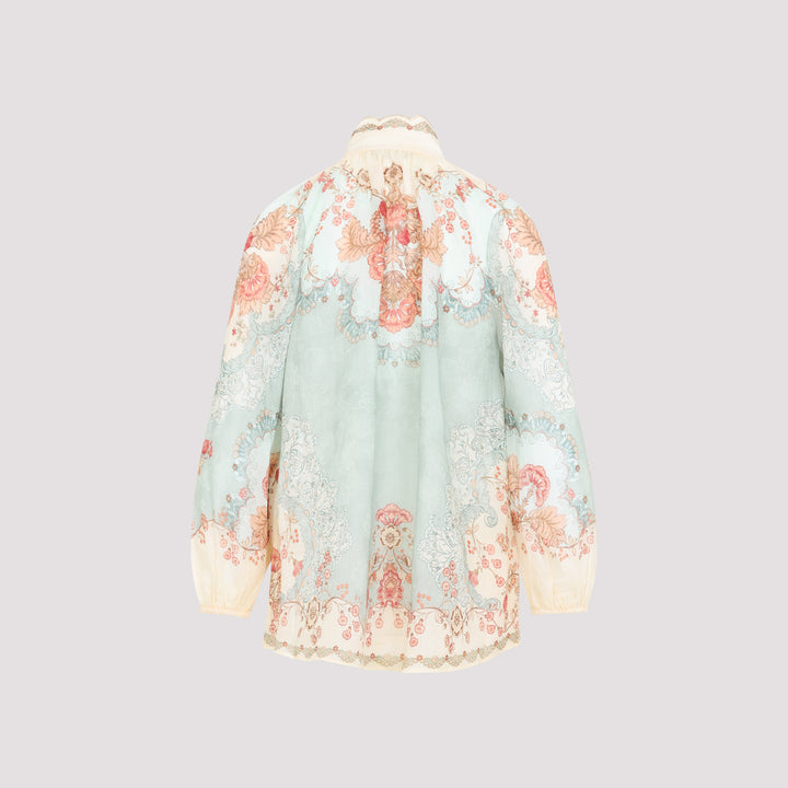 Zimmermann Blouse - Green | 545681f4c1c37a4775189a84938f3a464fce9665