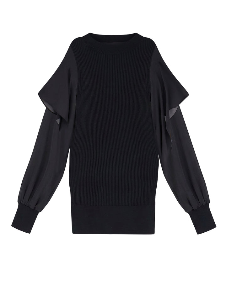 Sacai Sweaters - Black | cd6f43fff9a3bd4272dcdae940e259ad9204e4ea