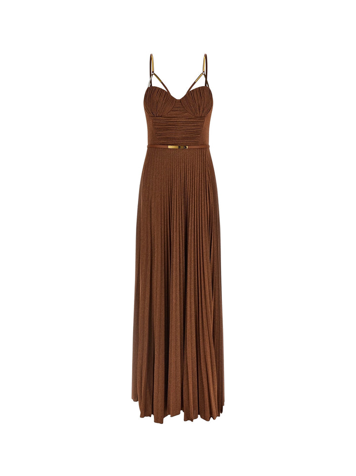 Elisabetta Franchi Dresses - Brown | dfc3bf72b1a6740fc2d6377a5a2de2ad016fe4e7