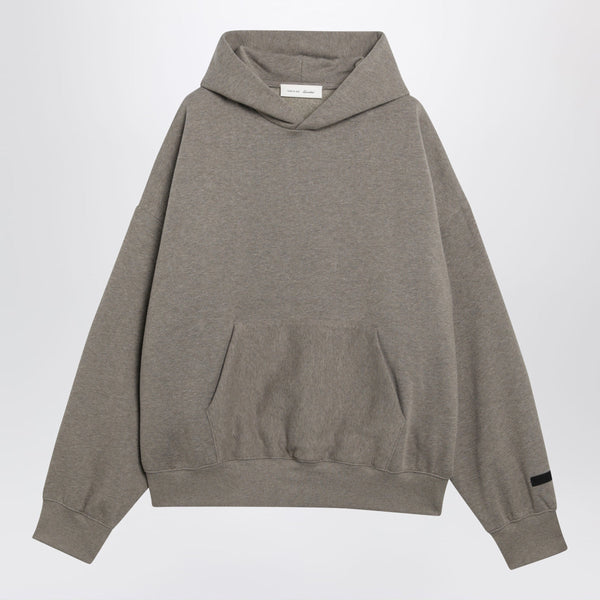 Taupe Cotton Fleece Hoodie