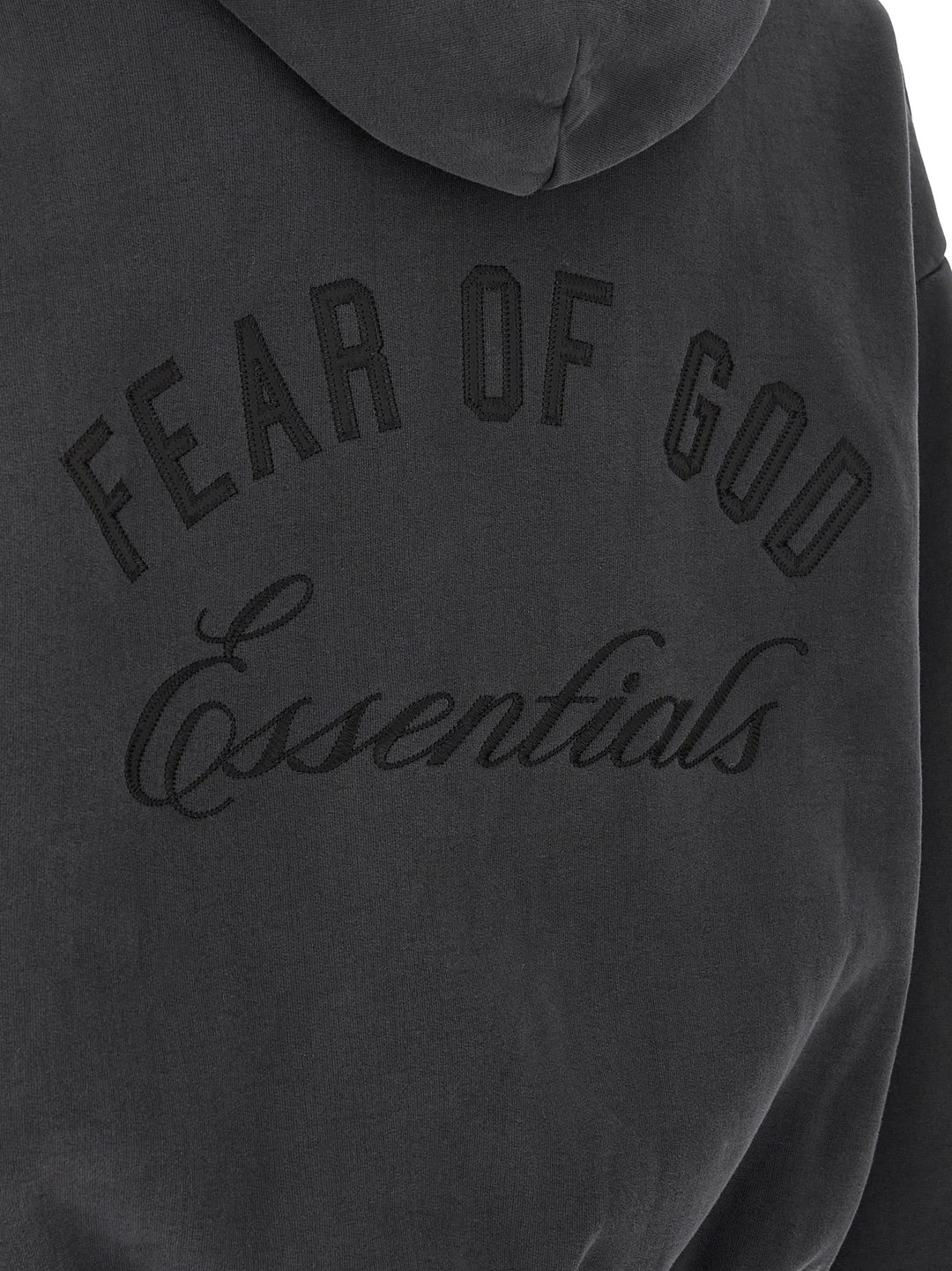 Fear Of God Essential Classic Fleece Full Zip Sweatshirt - Black | f514130319312a4f79413689696201896b5fe185