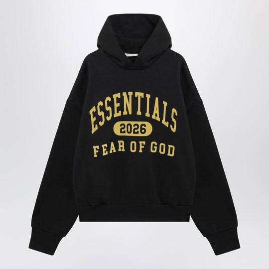 Black Washed Sweatshirt With Logo Print