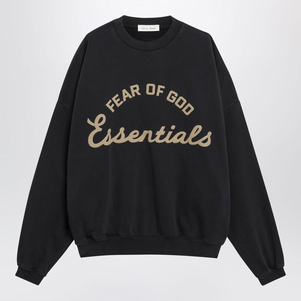 Training 90s Black Cotton Fleece Sweatshirt