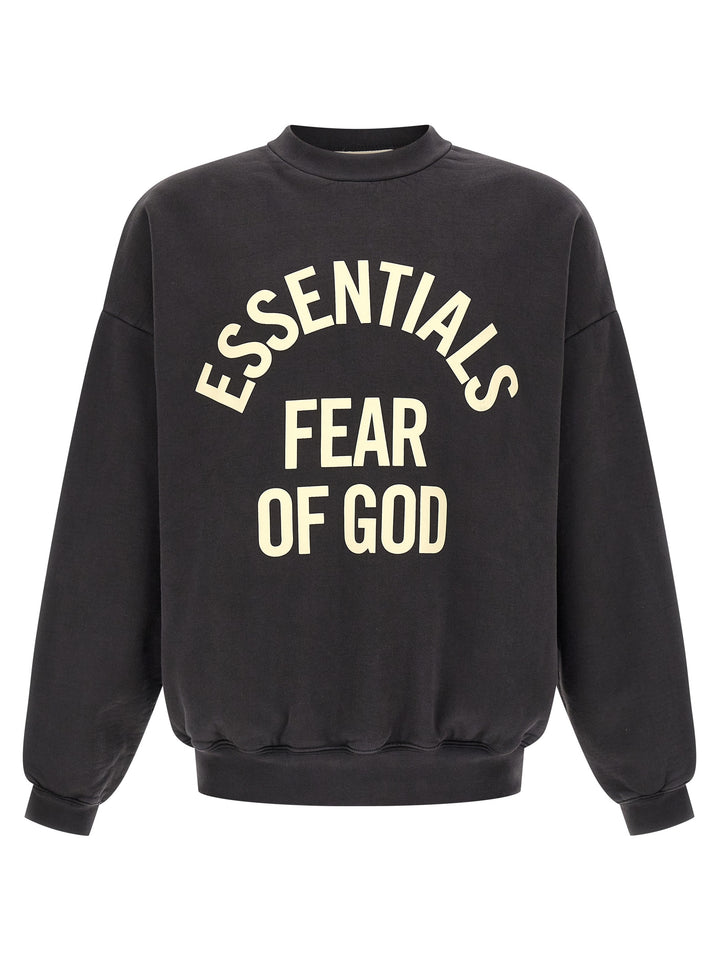 Fear Of God Essential Campus 90 Sweatshirt - Black | 1373dc58b3be4345a8fdfe0bf3741f239fdad9f8