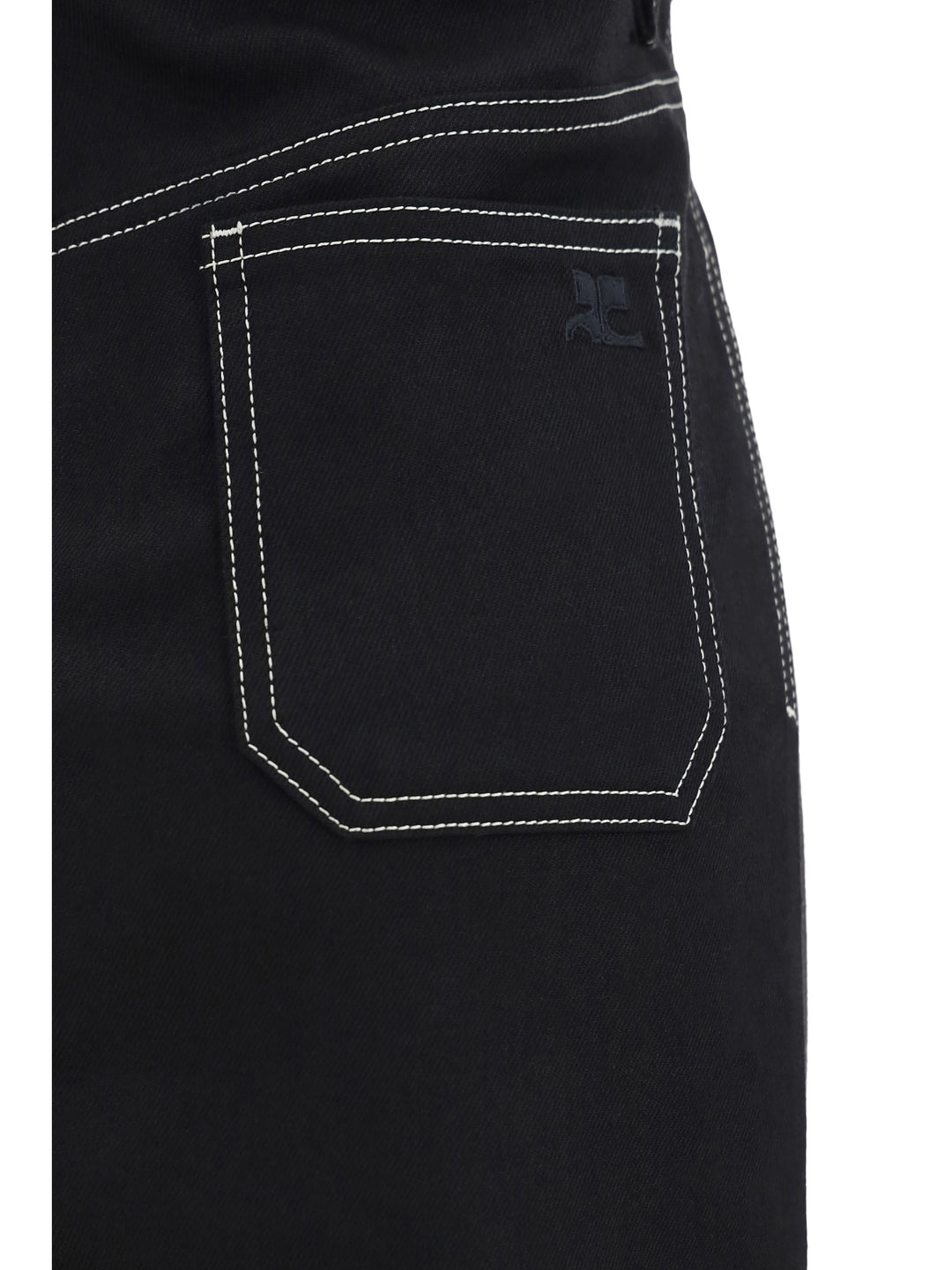 2-POCKET DENIM SKIRT