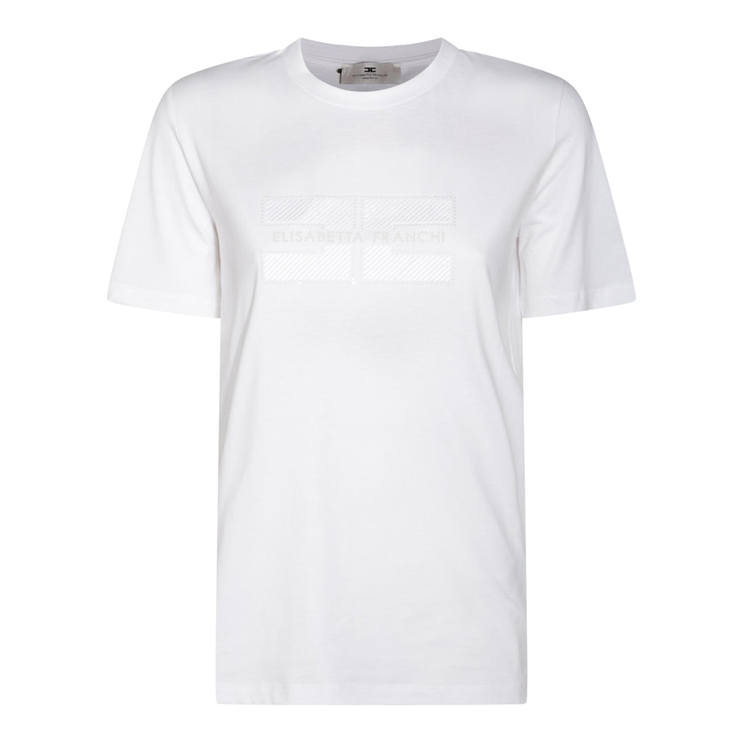 Elisabetta Franchi T-shirts and Polos - Light and natural | 7d6614ce1d5133d2d2cc0d41a3d4928eb5429107