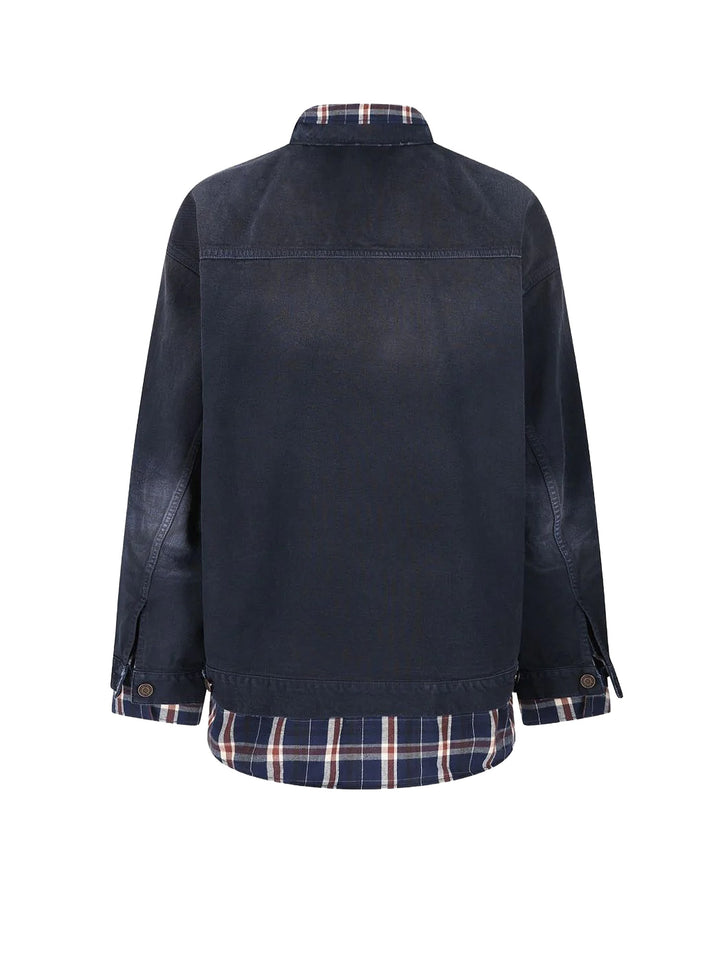 Balenciaga Jackets - NAVY/DIRTY DARK BLUE | 53d38912ad9eb321874a2f446c648e55d44db029