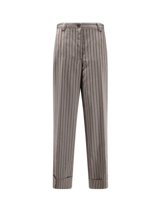 Pakora Viscose Trousers With Striped Motif