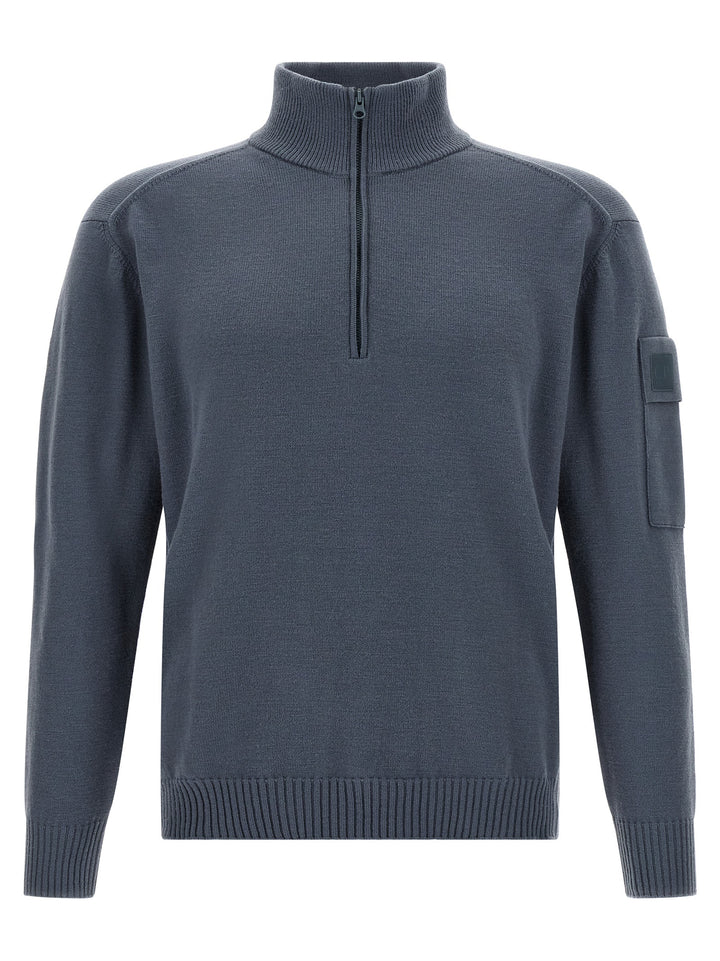 C.P. Company Half Zip Sweater Sweaters and Cardigans - Blue | 62eb74e6d2427c6d0e09a8e219efcccdcf374144