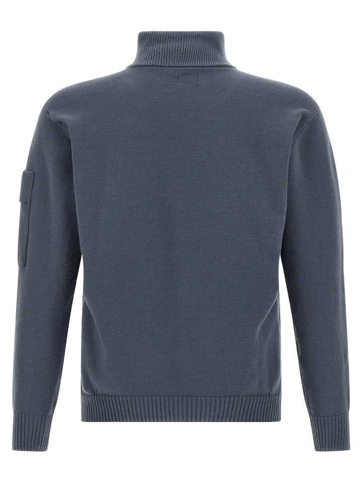 C.P. Company Half Zip Sweater Sweaters and Cardigans - Blue | 48fcaee9cd12e7096e9328ef1b8378c6b9a212be
