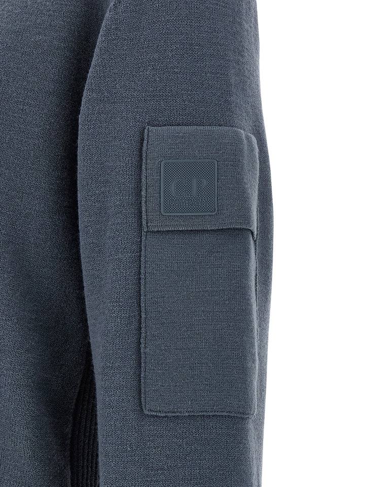 C.P. Company Half Zip Sweater Sweaters and Cardigans - Blue | 391ca3f0156ee9765fc44d6436e0e82de8546723