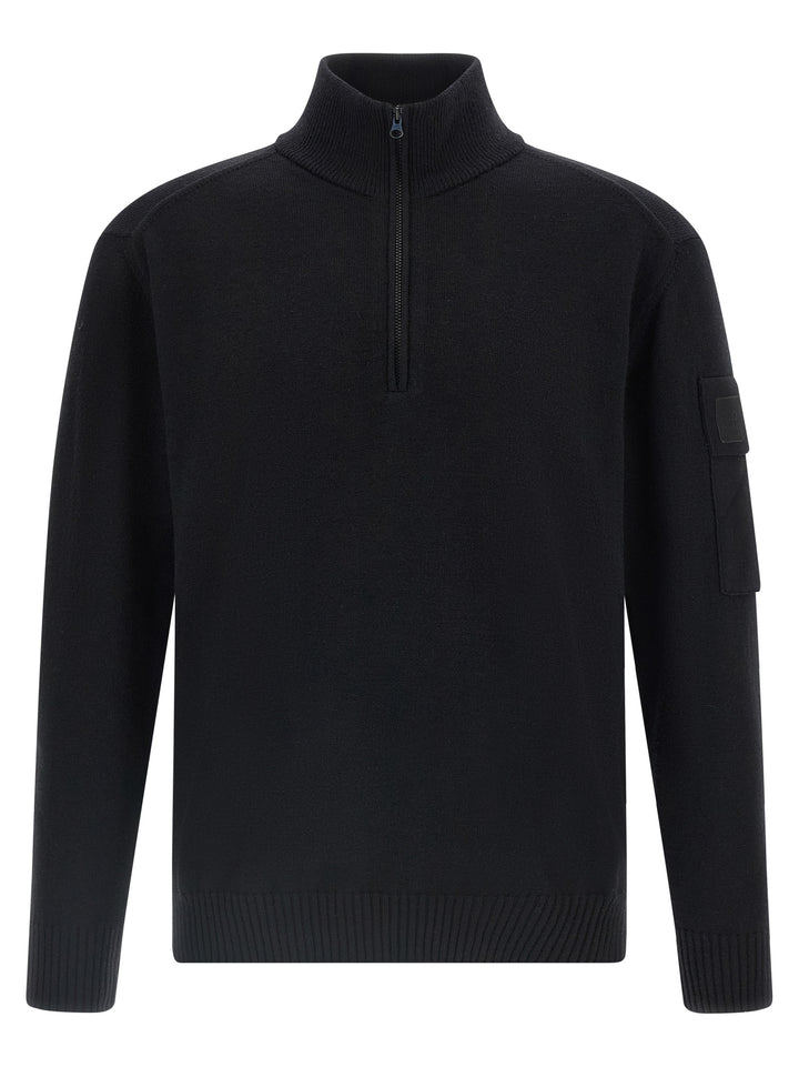 C.P. Company Half Zip Sweater Sweaters and Cardigans - Black | 90022e1acdc99c01a591ebf98f63f97d4e04eba5