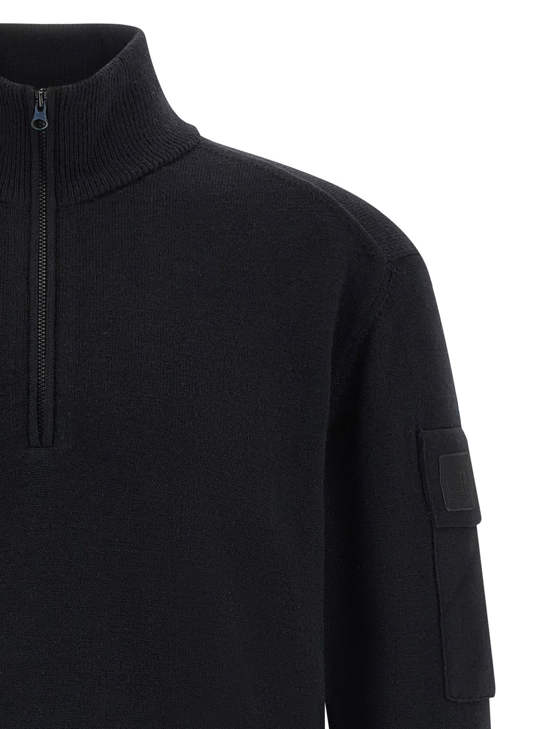 C.P. Company Half Zip Sweater Sweaters and Cardigans - Black | 6a36d9993a12e872d952c7efdc4d09ffdf23be7b
