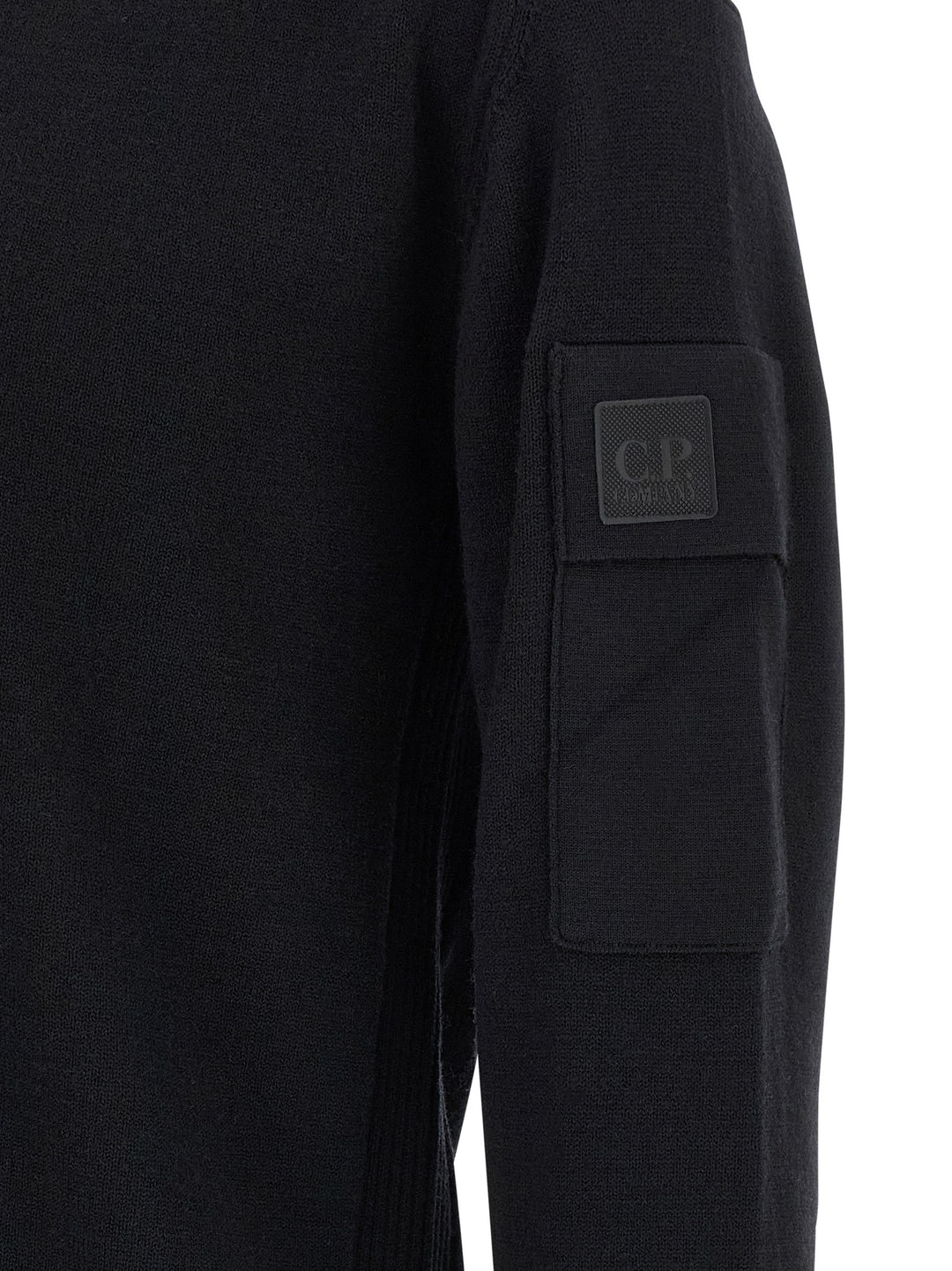 C.P. Company Half Zip Sweater Sweaters and Cardigans - Black | 994f91837e51ef9860be8a98c8ca53e47c9863e4
