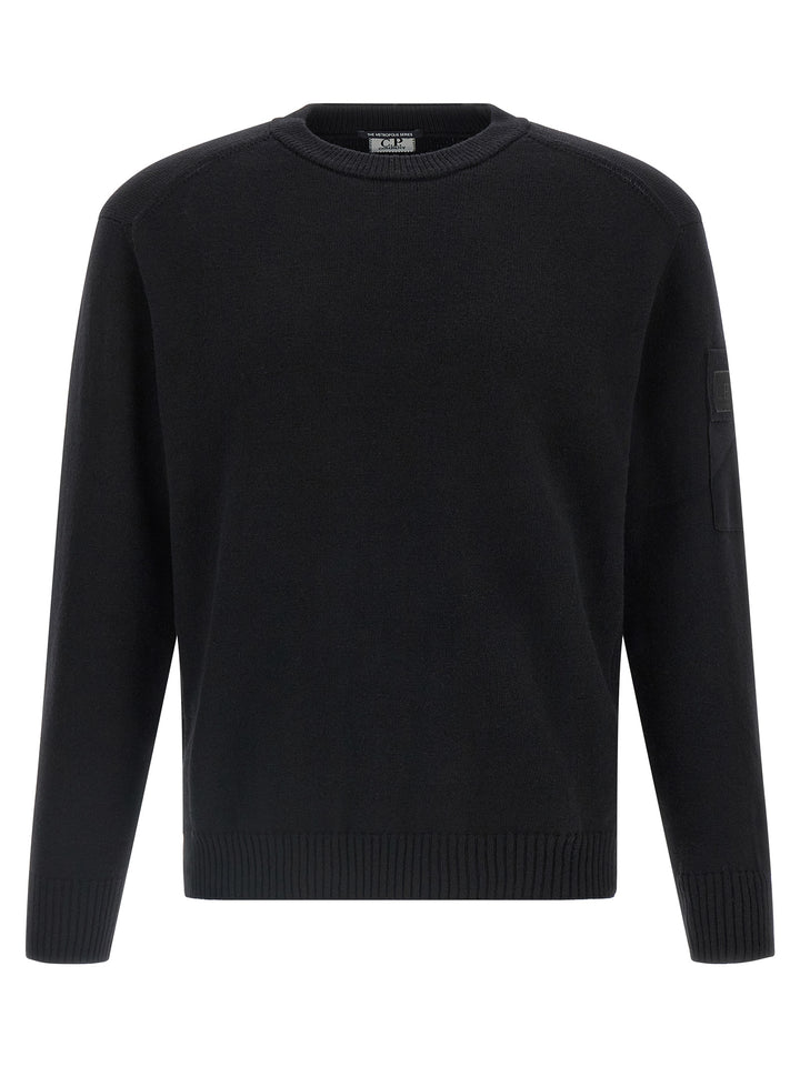 C.P. Company Extrafine Wool Sweater Sweaters and Cardigans - Black | a9aeb14df142fd07fef21f0597525cc6de40b1a3