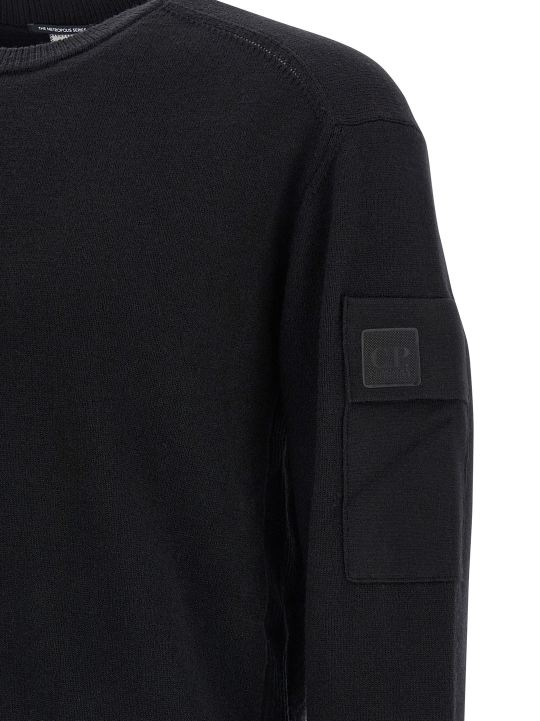 C.P. Company Extrafine Wool Sweater Sweaters and Cardigans - Black | 1419ea5c7e34fb141e8d6e9ed9af0b768fb96f8d