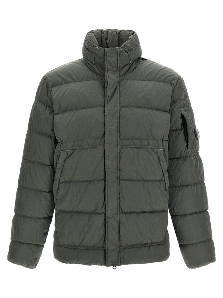 C.P. Company Removable Hood Down Jacket Puffer Jackets - Gray | c35861805fc2885dc034934a4575fc8803e21775