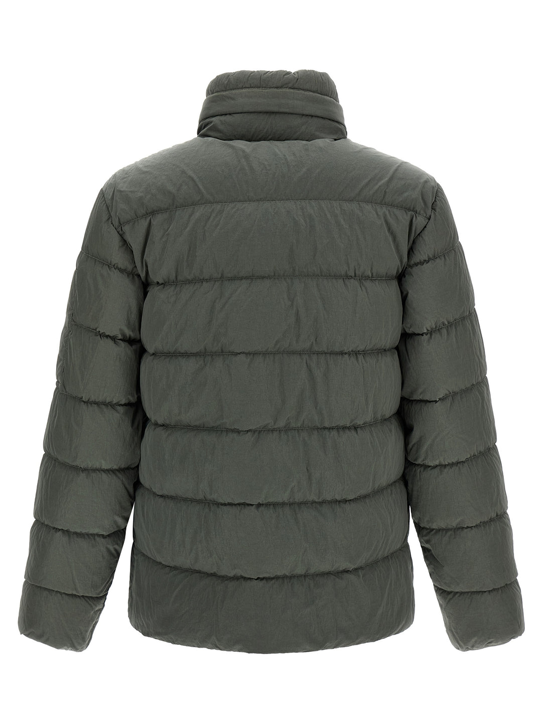 C.P. Company Removable Hood Down Jacket Puffer Jackets - Gray | 1340ec477fc81c0eb0f6c3b94c749eadba50f7c3
