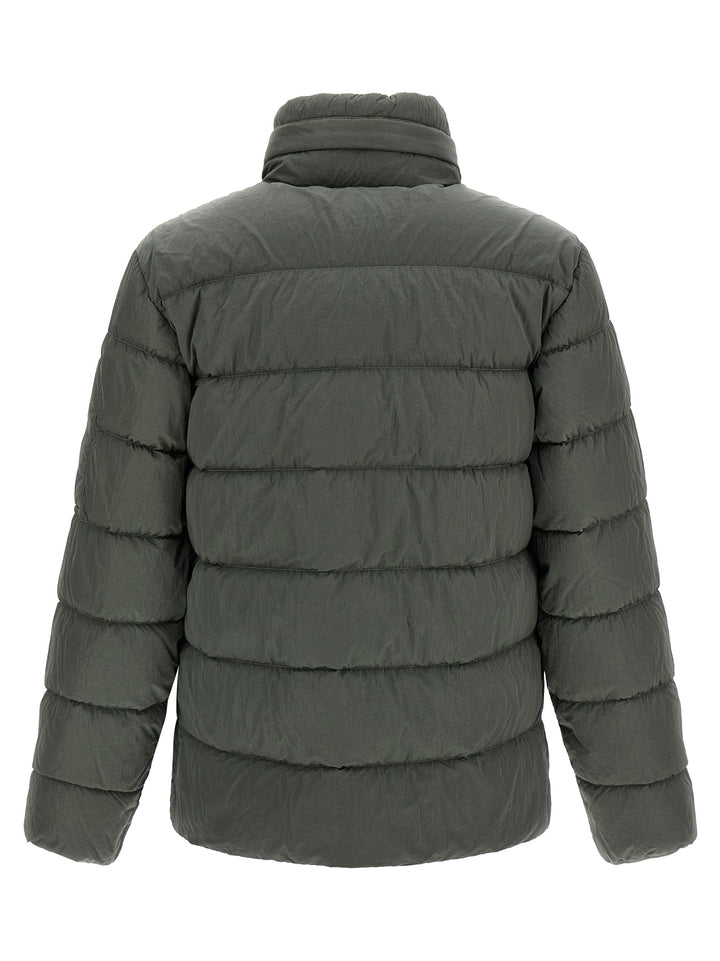 C.P. Company Removable Hood Down Jacket Puffer Jackets - Gray | 1340ec477fc81c0eb0f6c3b94c749eadba50f7c3