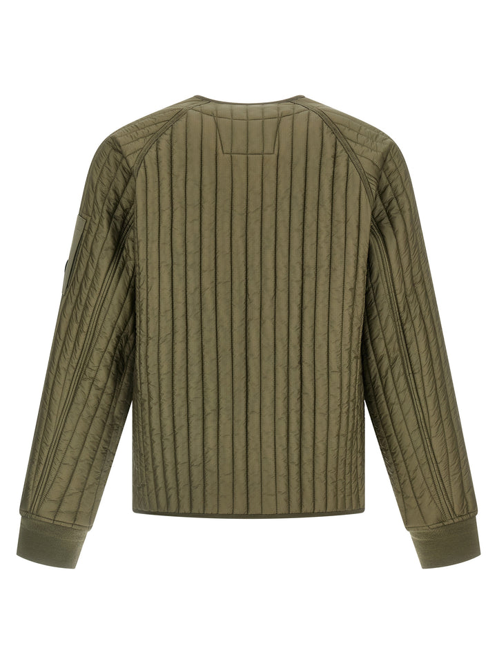 C.P. Company Ribbed Down Jacket Puffer Jackets - Green | a151b18b7fc7e29206ec5b650d676ee577a815c9