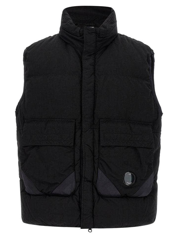 C.P. Company Eco-Chrome R Gilet - Black | e1f33e36c021f189d4f6253edba666054d54c398
