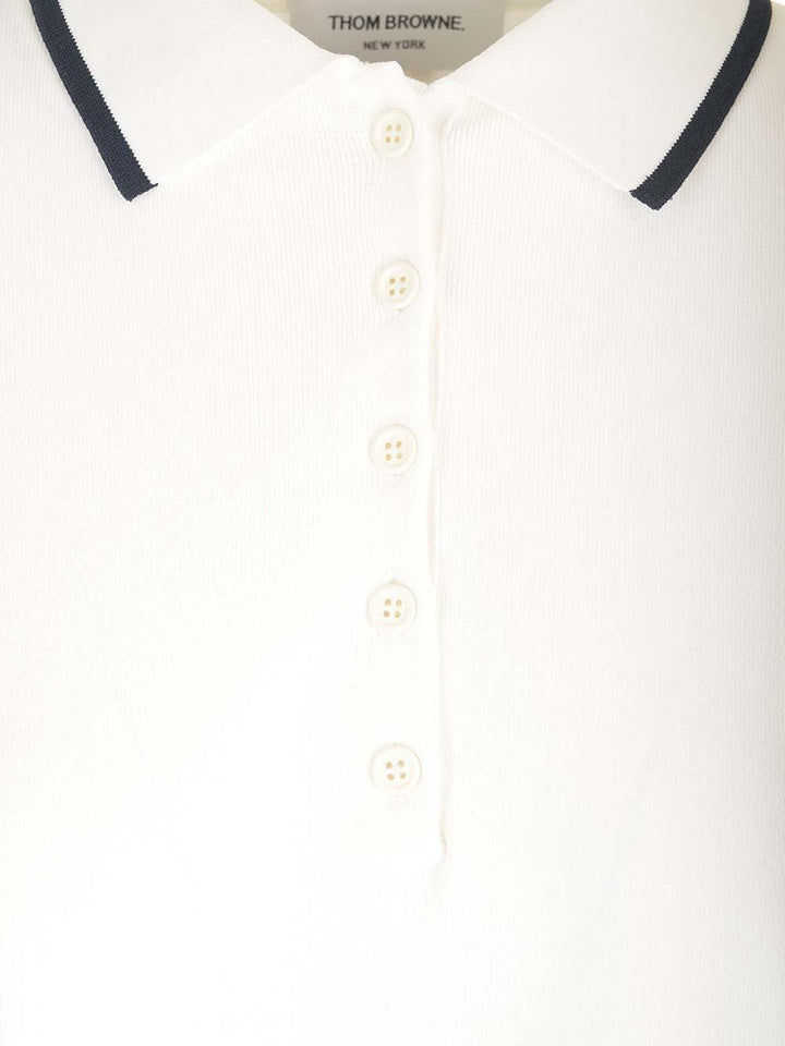 Boxy Fit Polo Shirt White