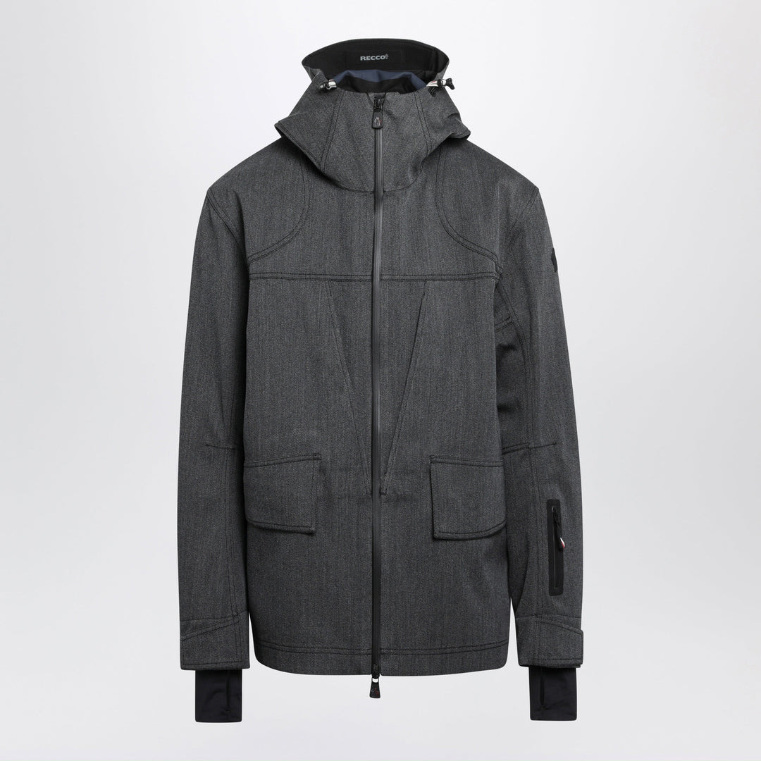 Moncler Grenoble Dark Grey Ardiden Ski Jacket In Technical Wool