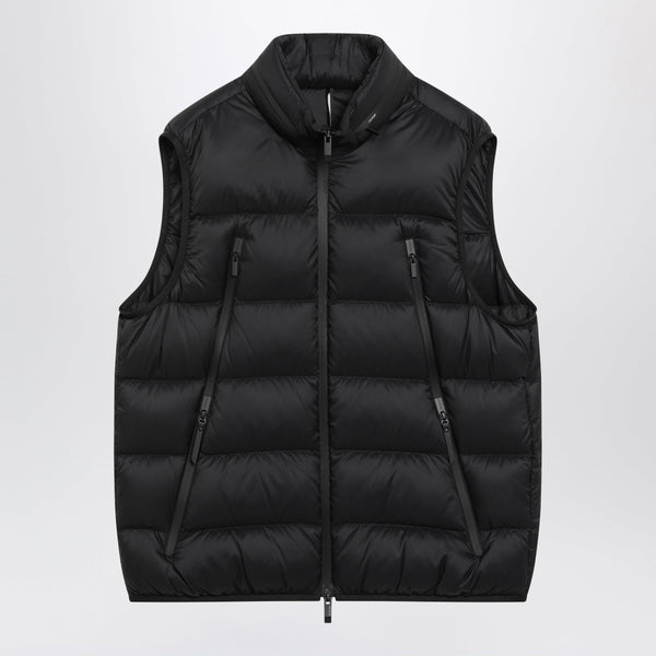 Black Reticone Down-Filled Gilet
