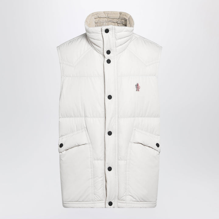 Moncler Grenoble White Quilted Vest