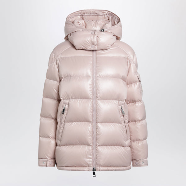 Pink Maire Down Jacket In Nylon Laqué